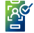 User authentication graphic with outlined person.